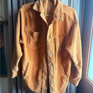 Women’s  Orange Corduroy Jacket